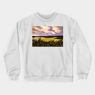 Marsh at sunset Crewneck Sweatshirt